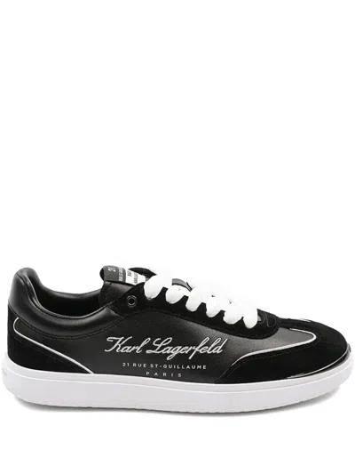 Karl Lagerfeld Atlas Hotel Kapri Lo Lace Sneakers In Black