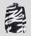 Karl Lagerfeld Autograph All-over-print Shirt In Black