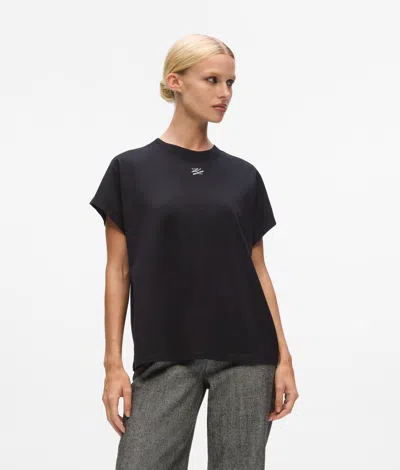 Karl Lagerfeld Autograph Relaxed T-shirt In Blue