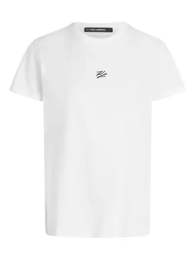 Karl Lagerfeld Autograph T-shirt In White