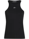 Karl Lagerfeld Karl Autograph Tank Top In Black