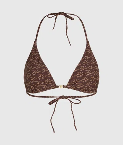 Karl Lagerfeld Autograph Triangle Bikini Top