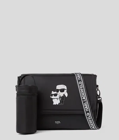 Karl Lagerfeld Baby Ikon Changing Bag In Black