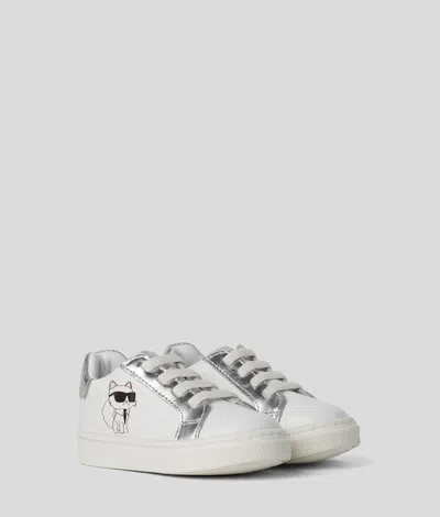 Karl Lagerfeld Baby Ikon Choupette Sneakers In White