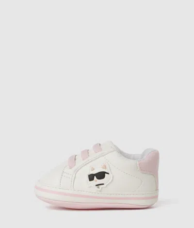 Karl Lagerfeld Baby Ikon Choupette Sneakers In White