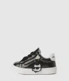 Karl Lagerfeld Baby Ikon Glitter Sneakers In Black