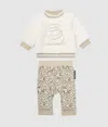 Karl Lagerfeld Baby Ikon Sweatshirt And Pants Gift Set In Multi