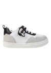 Karl Lagerfeld Colour-block Leather Sneakers In White
