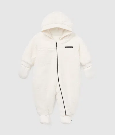 Karl Lagerfeld Baby Snowsuit Gift Set In Neutral
