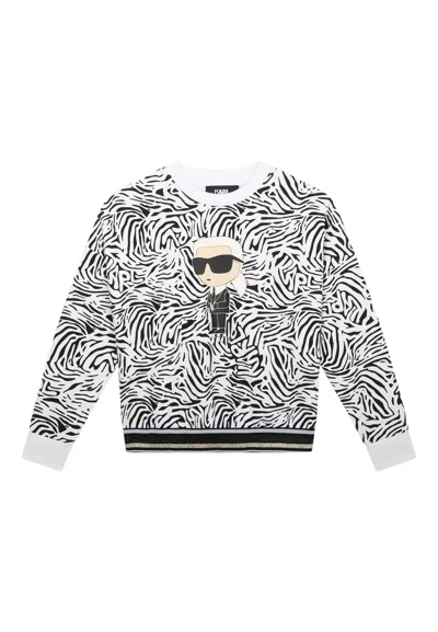 Karl Lagerfeld Kids' Baby Unisex Sweatshirt  In White