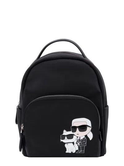 Karl Lagerfeld Small K/ikonik 2.0 Backpack In 黑色