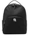 Karl Lagerfeld Ikon Nylon Backpack In Black