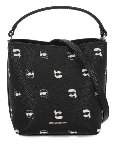 Karl Lagerfeld Bags In Karl Dot Aop Black