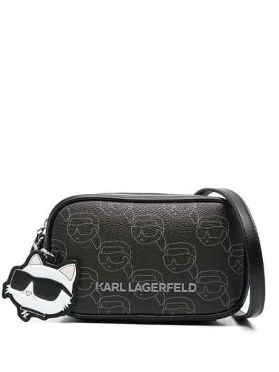 Karl Lagerfeld Bags In Nft Aop Black