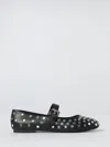 Karl Lagerfeld Karo Mirror Studs Ballet Flats In Black