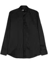 Karl Lagerfeld Koreana Lino Shirt In Black