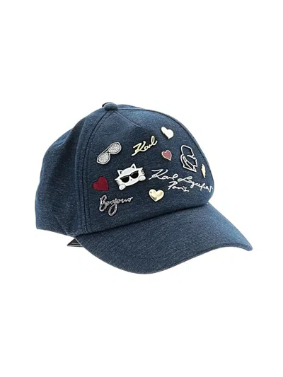 Karl Lagerfeld Baseball Cap In Blue