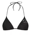 Karl Lagerfeld Rue St-guillaume Triangle Bikini Top In Black
