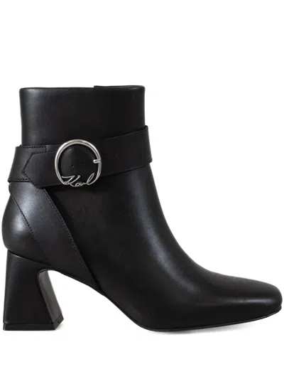 Karl Lagerfeld Beata Ankle Boots In Black