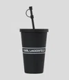 Karl Lagerfeld Logo-print To-go Cup In Black