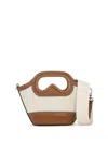Karl Lagerfeld Beige K Aviator Tulip Mini Tote In Neutral