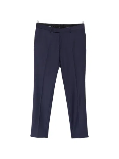 Karl Lagerfeld Belt-loop Pressed-crease Trousers In Black