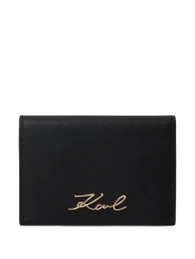 Karl Lagerfeld Bifold Cardholder In Black