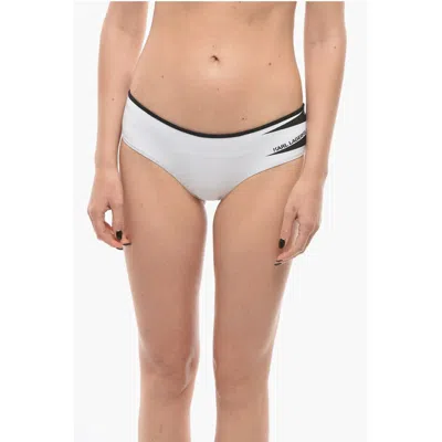 Karl Lagerfeld Bikini Bottom Tribal With Contrasting Details In White