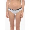 Karl Lagerfeld Bikini Bottom With Animal Patterned Edges And Cut-out Detail