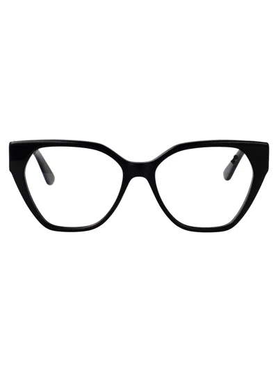 Karl Lagerfeld Black Acetate Glasses In Brown