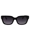 Karl Lagerfeld Cut-out Signature Sunglasses In Black