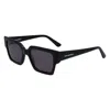 Karl Lagerfeld Black Acetate Sunglasses In Black