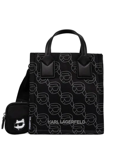 Karl Lagerfeld Black Adjustable Shoulder Bag