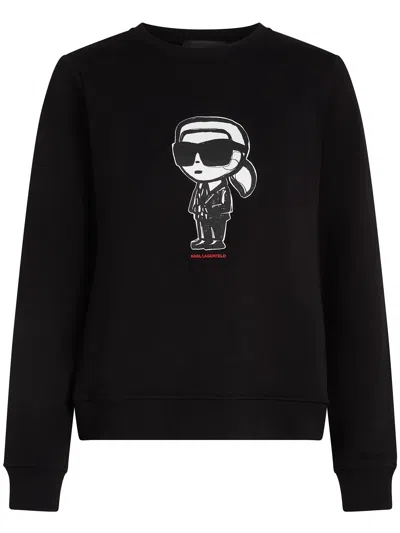 Karl Lagerfeld Black Crew Neck Sweater