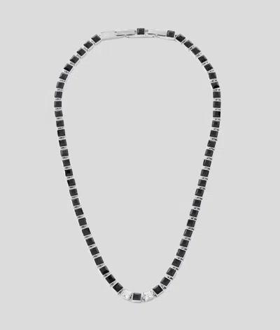 Karl Lagerfeld Black Crystals Necklace