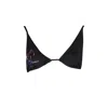 Karl Lagerfeld Black Elastane Swimwear In Black