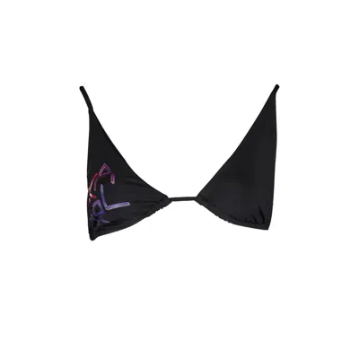Karl Lagerfeld Black Elastane Swimwear