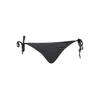 Karl Lagerfeld Black Elastane Swimwear In Black