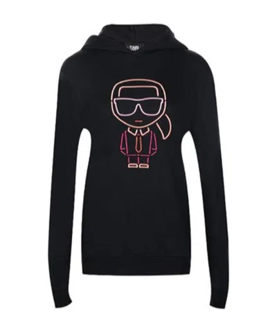 Karl Lagerfeld Black Hooded Pullover
