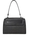 Karl Lagerfeld Black Ikon Shoulder Bag In Black