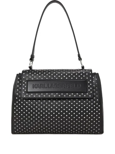 Karl Lagerfeld Black Ikon Shoulder Bag