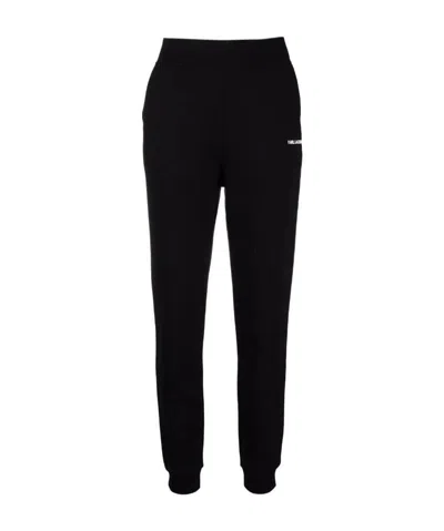 Karl Lagerfeld Black Ikonik Pocket Sweatpants