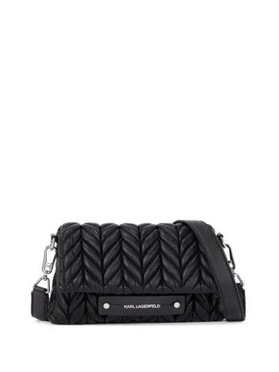 Karl Lagerfeld Black K Pillow Crossbody Bag
