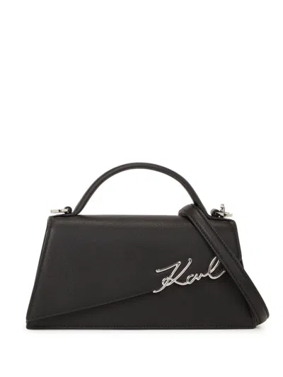 Karl Lagerfeld Black K Signature Slim Crossbody Bag