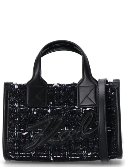 Karl Lagerfeld Black K Skuare Sp Small Tote