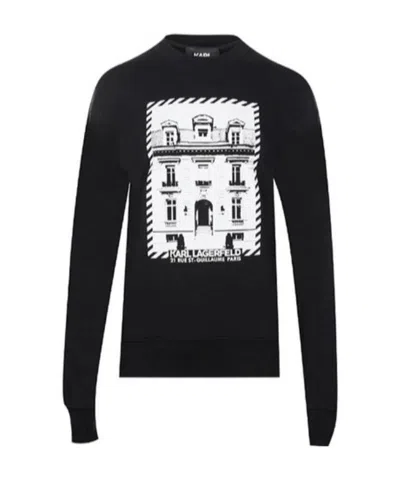 Karl Lagerfeld Black Logo Hoodie