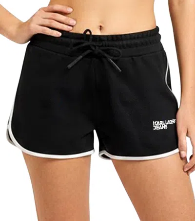 Karl Lagerfeld Black Logo Shorts