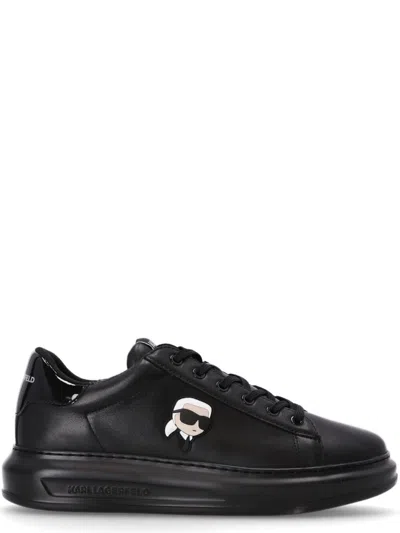 Karl Lagerfeld Black Logo Sneakers