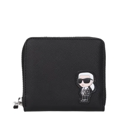 Karl Lagerfeld Black Polyethylene Wallet