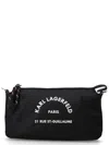 Karl Lagerfeld Black Rue St Guillaume Crossbody Bag In Black